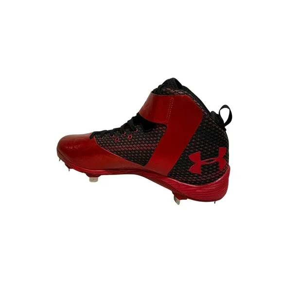 Under Armour Harper 7 RM‎ Baseball Cleats Red Black Mens 11.5 - Picture 3 of 8